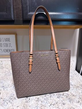 Michael Kors Brown Logo Tote